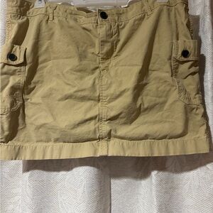 American Eagle Outfitters Tan Utility Mini Skirt